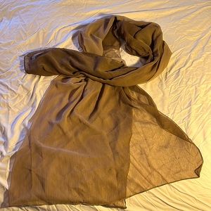 Ombré brown scarf / wrap. Approx 3 x 6 ft